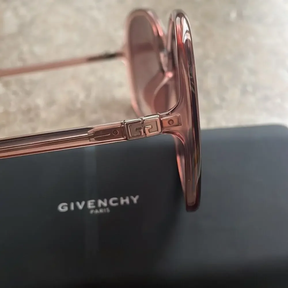 Givenchy Pink Gradient Oval Sunglasses